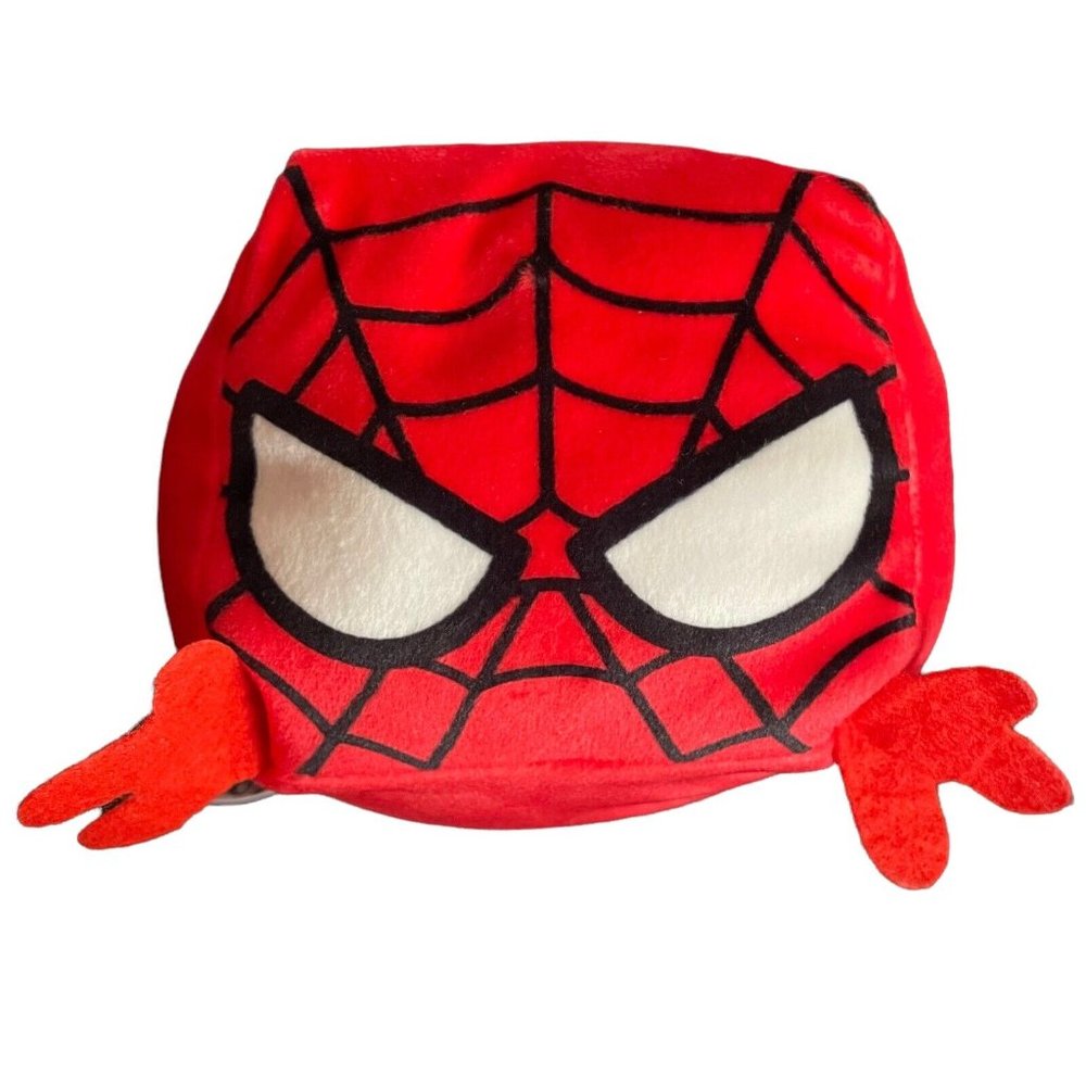Marvel Spiderman Plush Cubd Cube Toy Red Square 2017 Web 4in Spidey Soft Plushie